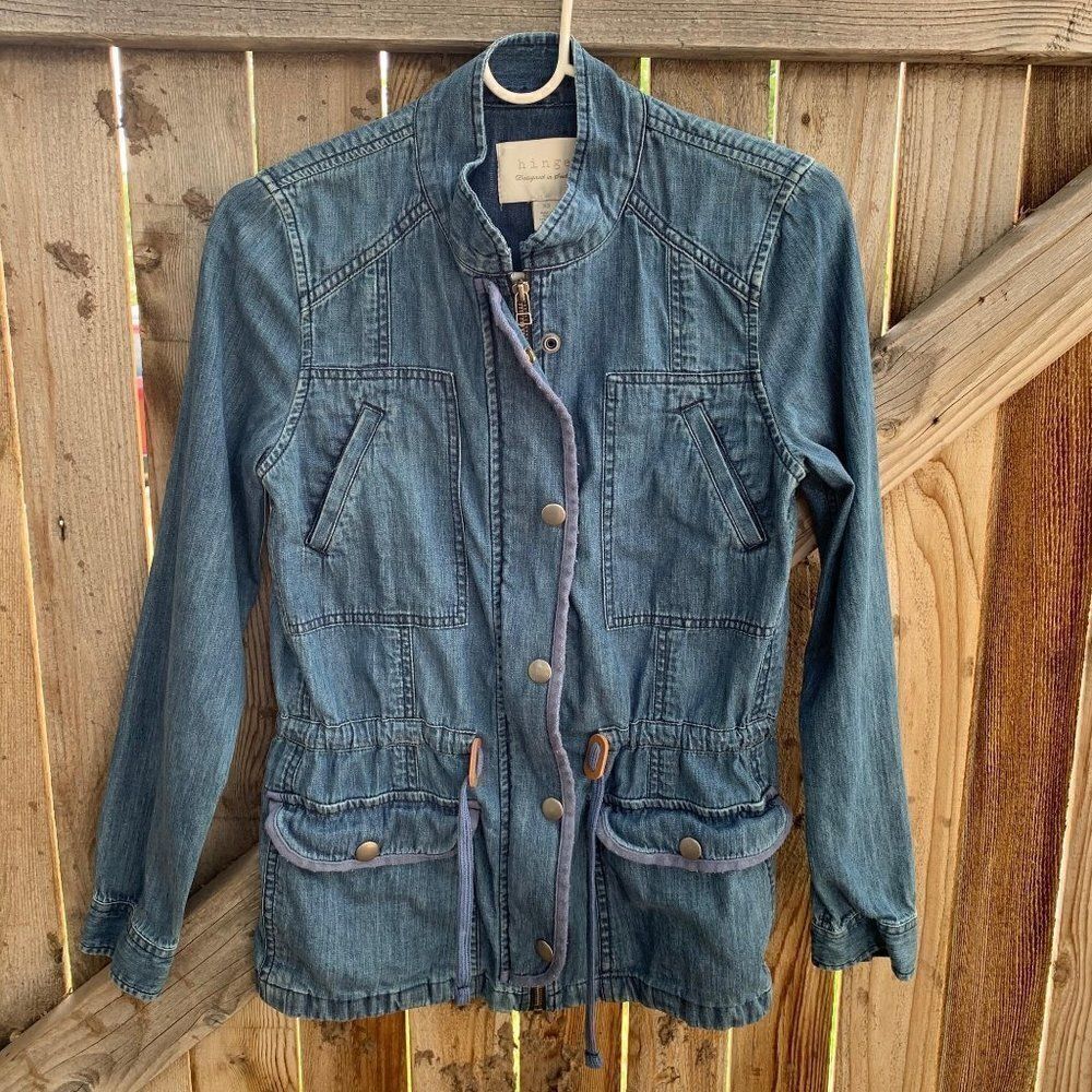 Hinge denim jean jacket xs
